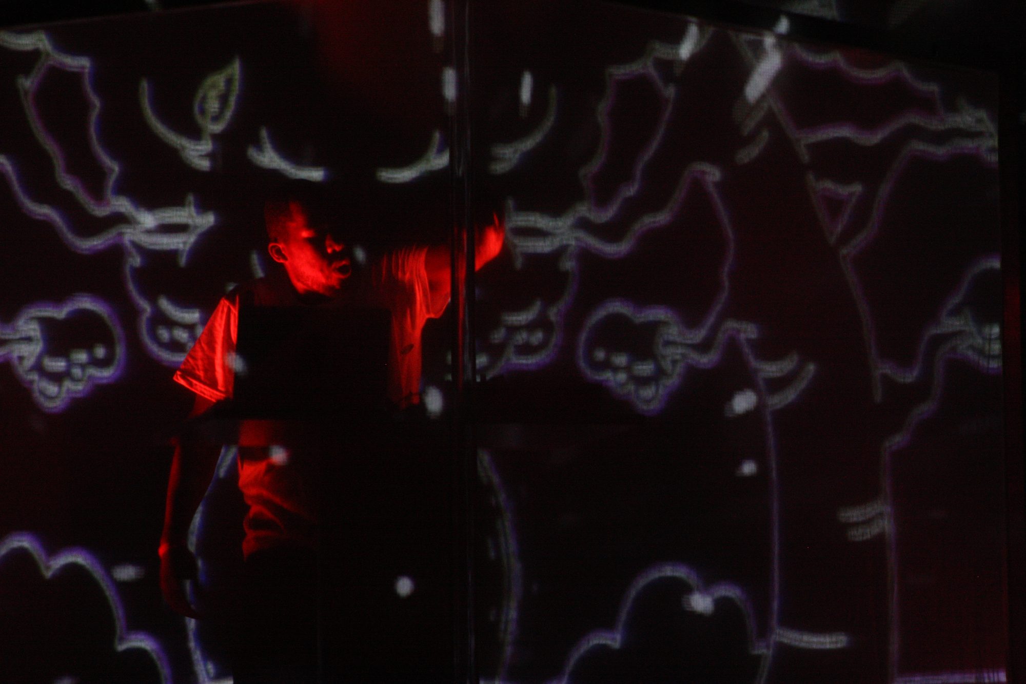 Flying Lotus — Tabernacle, Atlanta, Georgia (2014). Color photograph by Jeff Pearson.