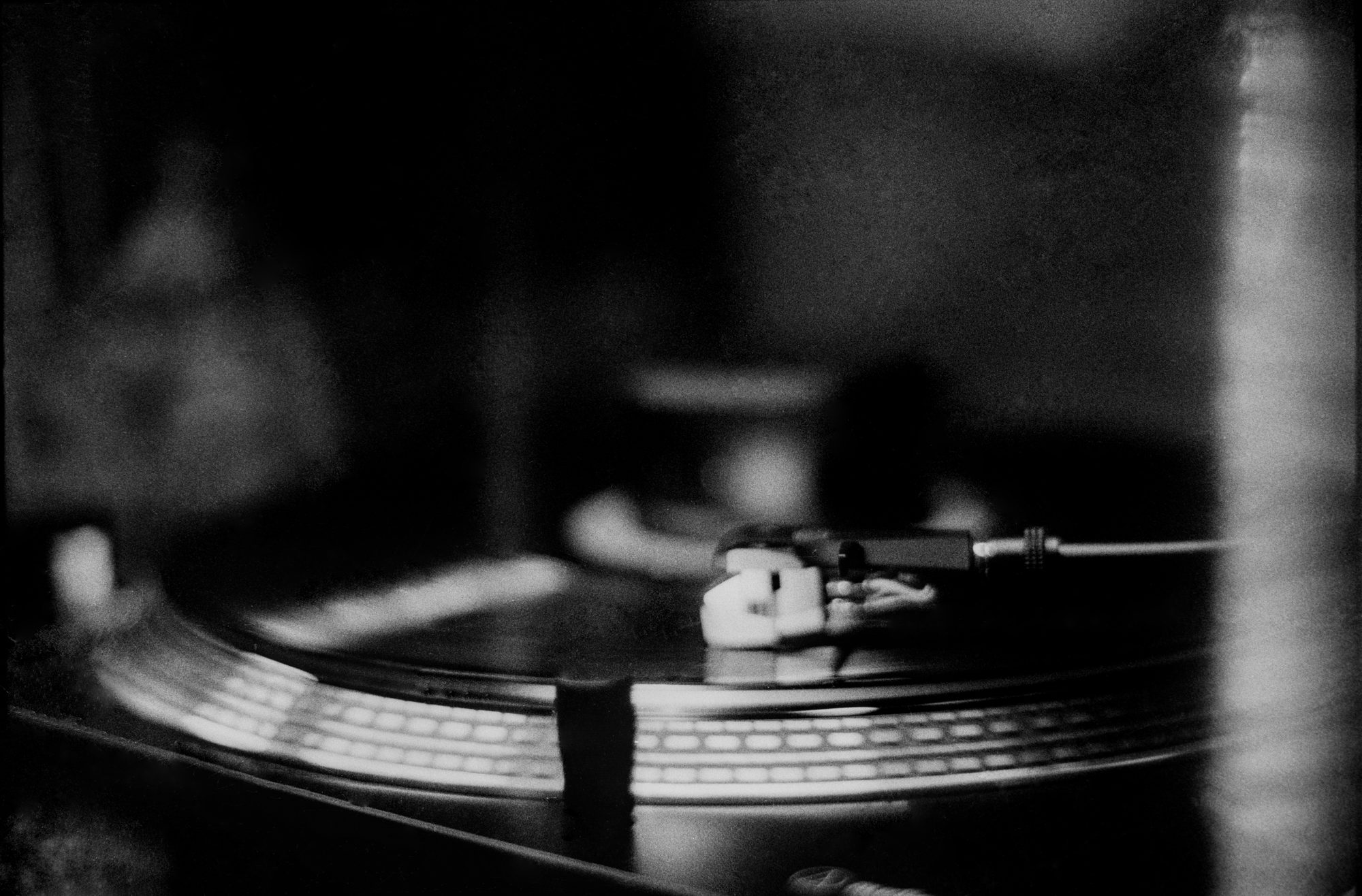 Spinning — Home. Black and white photograph by Jeff Pearson.