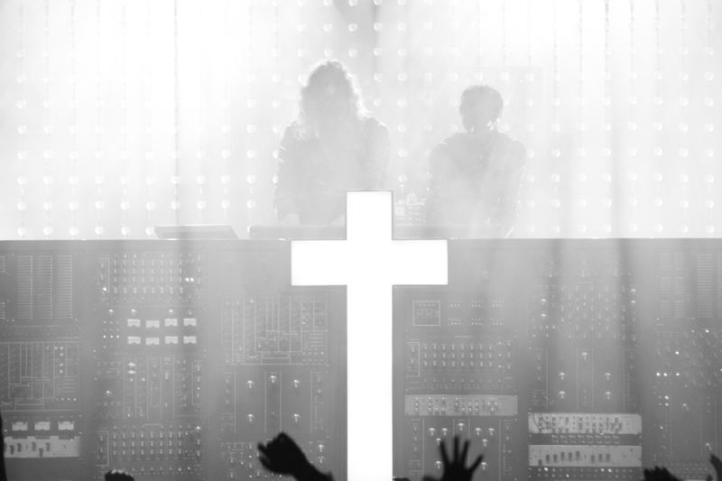 Justice — MoogFest, Asheville, North Carolina (2012). Black and white photograph by Jeff Pearson.