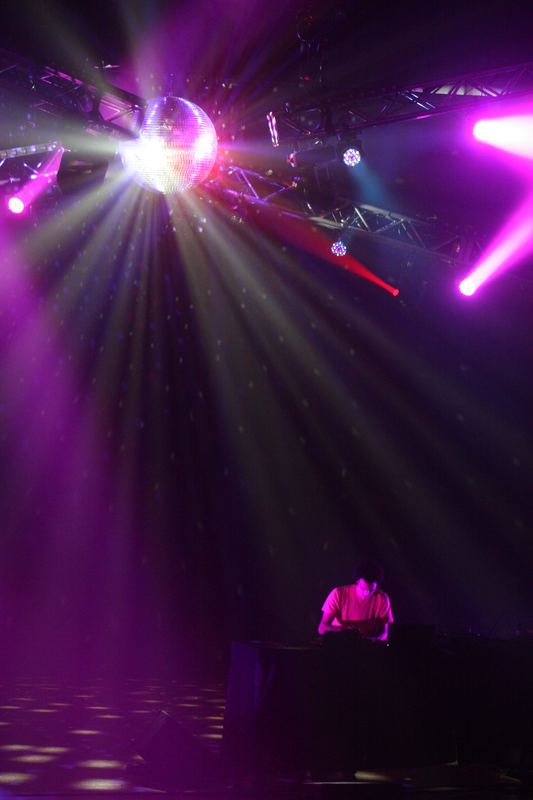 Four Tet — MoogFest, Asheville, North Carolina (2012). Color photograph by Jeff Pearson.